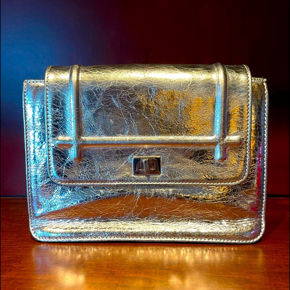 A.Bellucci Sliver leather clutch